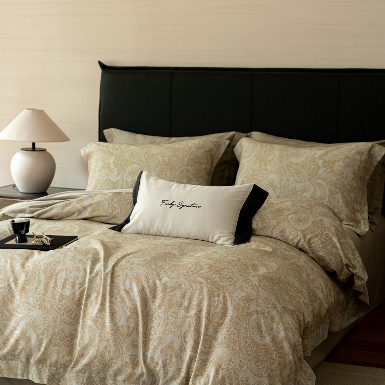 91家纺网 家纺一手货源 找家纺 黛舒家居 2025新款天丝棉磨毛花卉四件套 罗曼蒂克