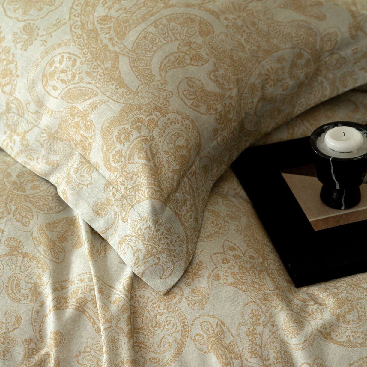 91家纺网 家纺一手货源 找家纺 黛舒家居 2025新款天丝棉磨毛花卉四件套 罗曼蒂克