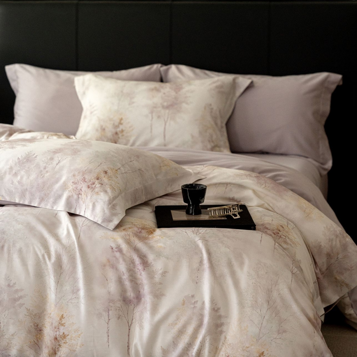 91家纺网 家纺一手货源 找家纺 黛舒家居 2025新款天丝棉磨毛花卉四件套 璞野花庭