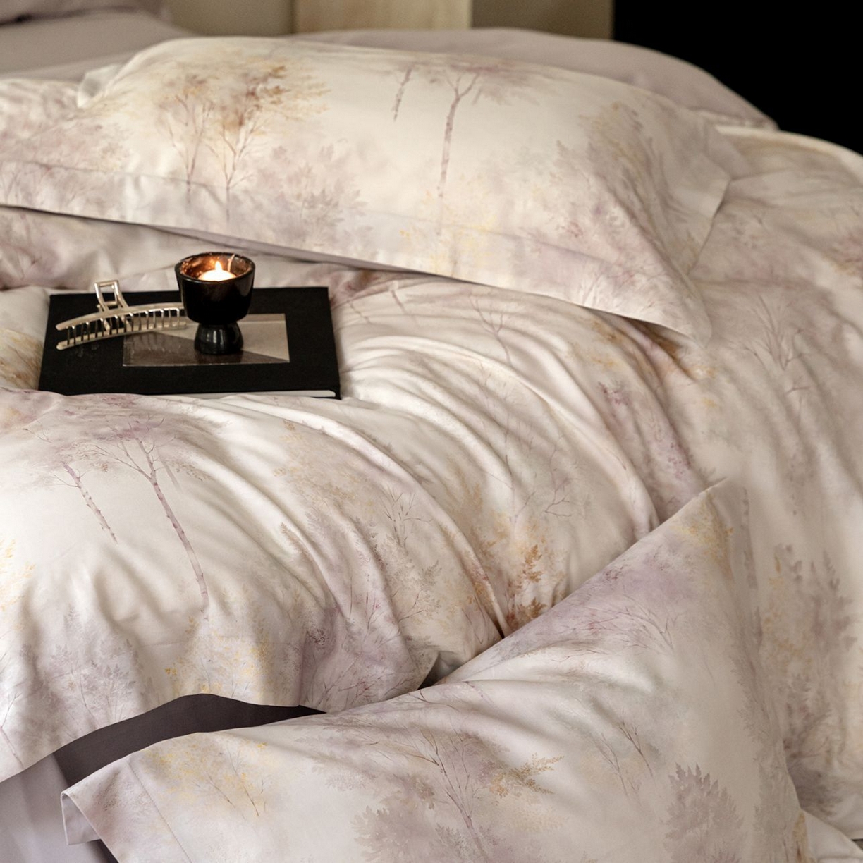 91家纺网 家纺一手货源 找家纺 黛舒家居 2025新款天丝棉磨毛花卉四件套 璞野花庭