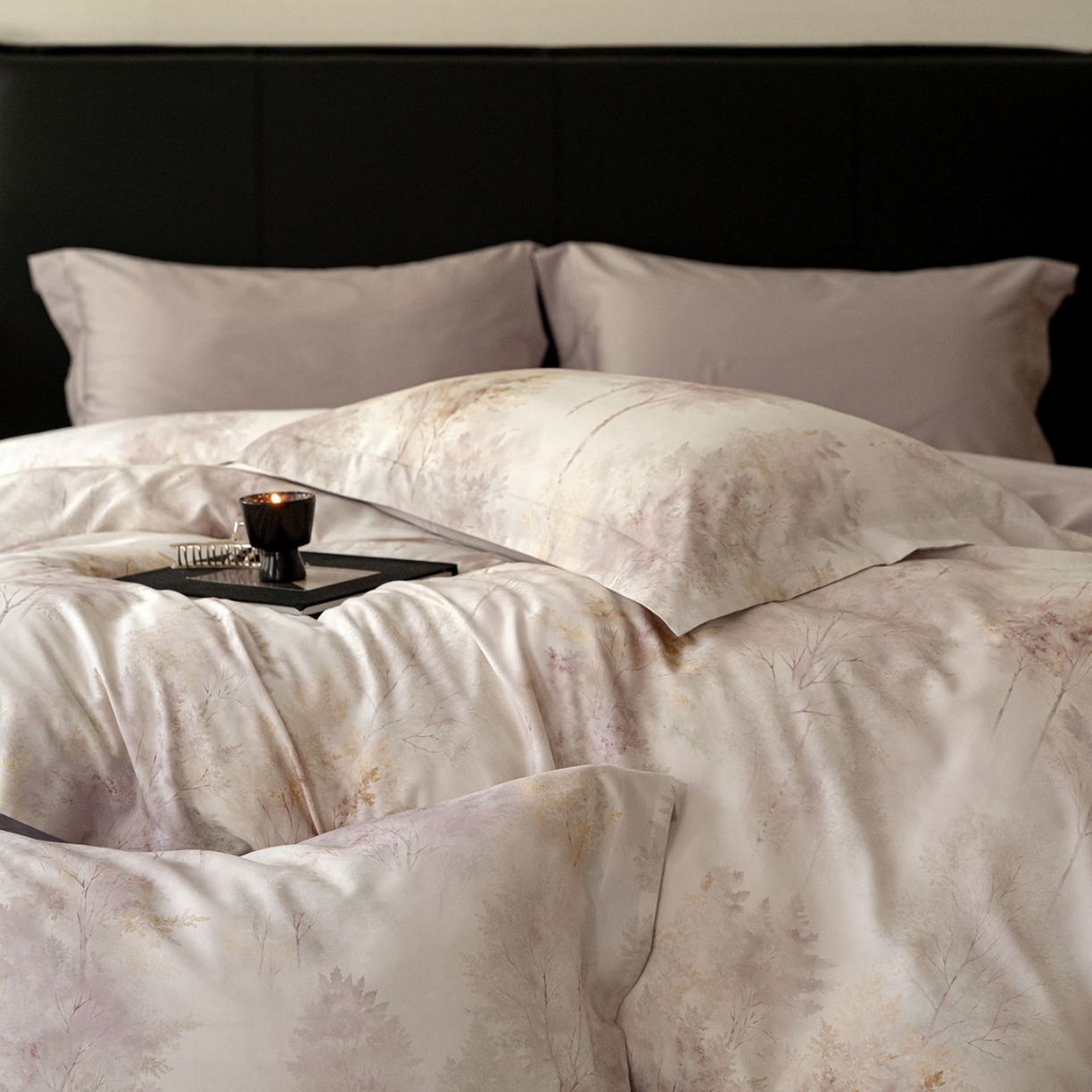 91家纺网 家纺一手货源 找家纺 黛舒家居 2025新款天丝棉磨毛花卉四件套 璞野花庭