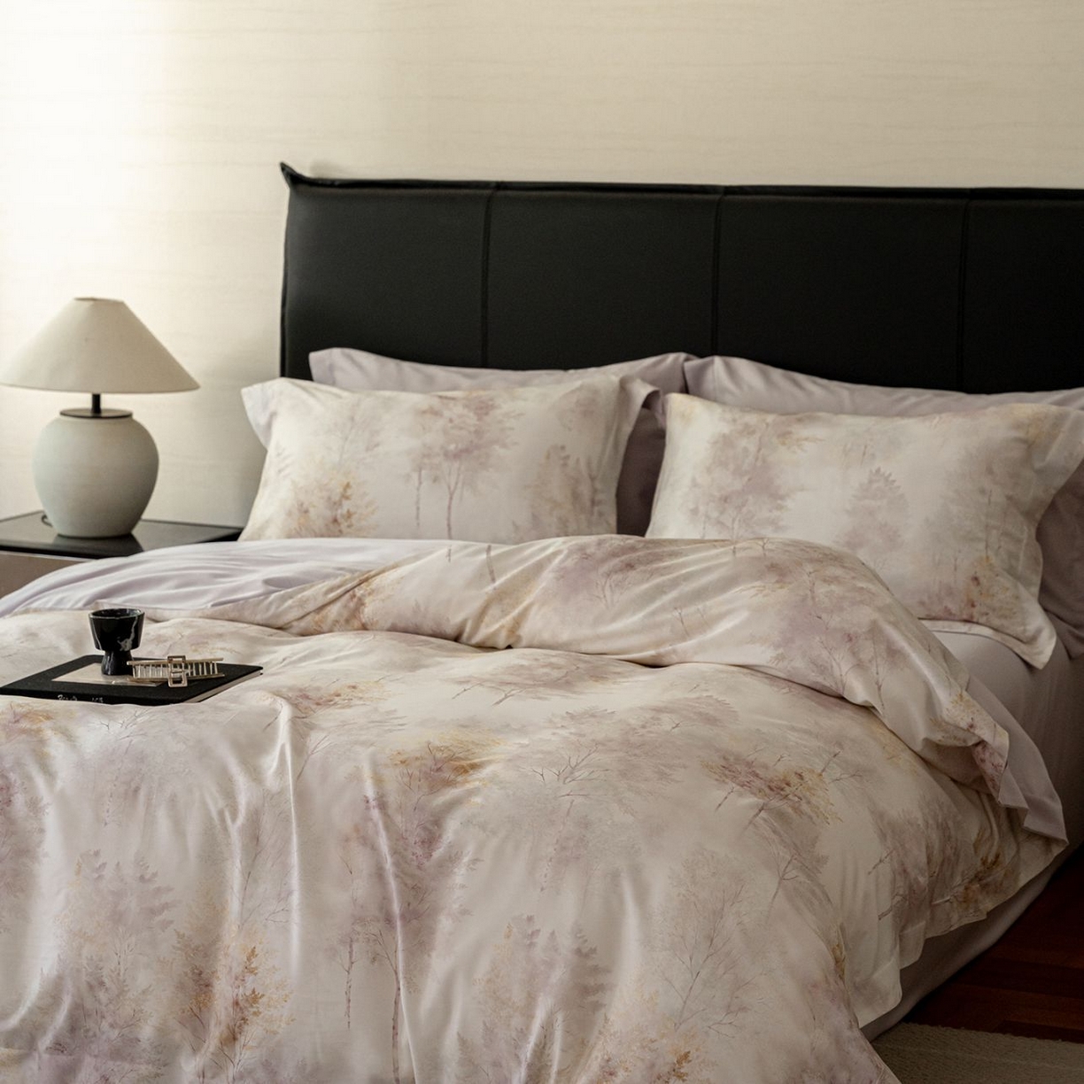 91家纺网 家纺一手货源 找家纺 黛舒家居 2025新款天丝棉磨毛花卉四件套 璞野花庭