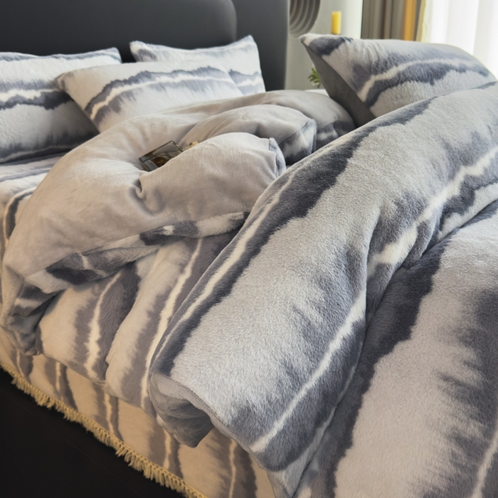 91家纺网 家纺一手货源 找家纺 （总）家之硕家纺 2025新款高克重兔毛绒轻奢风床笠系列