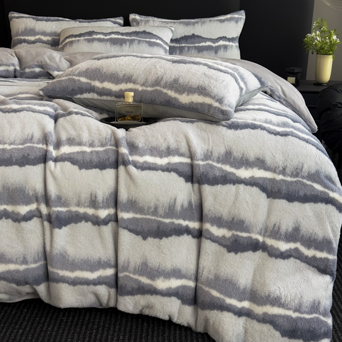 91家纺网 家纺一手货源 找家纺 （总）家之硕家纺 2025新款高克重兔毛绒轻奢风床笠系列