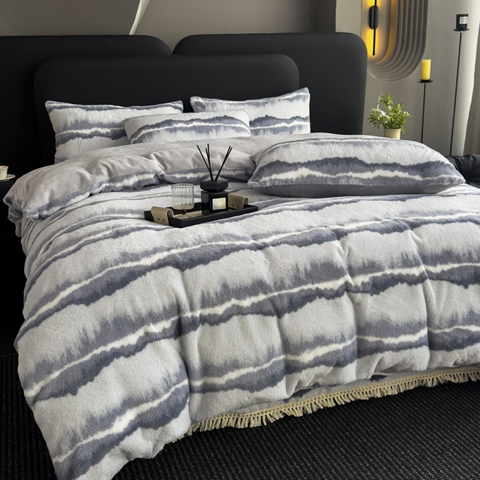 91家纺网 家纺一手货源 找家纺 （总）家之硕家纺 2025新款高克重兔毛绒轻奢风床笠系列