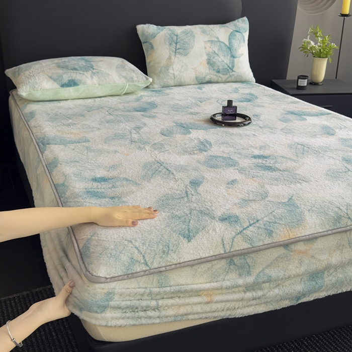 91家纺网 家纺一手货源 找家纺 （总）家之硕家纺 2025新款高克重兔毛绒轻奢风床笠系列