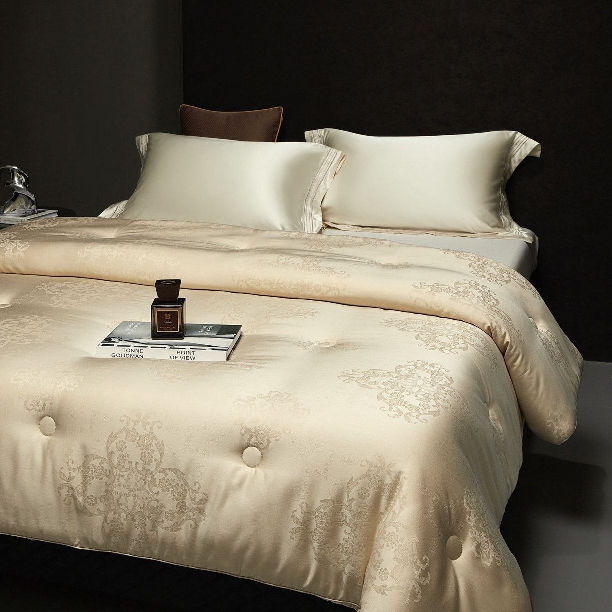 91家纺网 家纺一手货源 找家纺 南通朵美纺织品有限公司 2025新款蚕丝蛋白贵妃被被子被芯 贵妃被-咖金