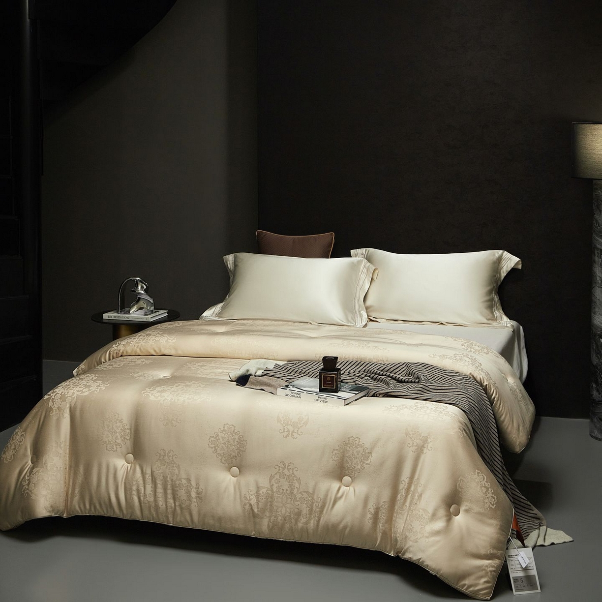 91家纺网 家纺一手货源 找家纺 南通朵美纺织品有限公司 2025新款蚕丝蛋白贵妃被被子被芯 贵妃被-咖金