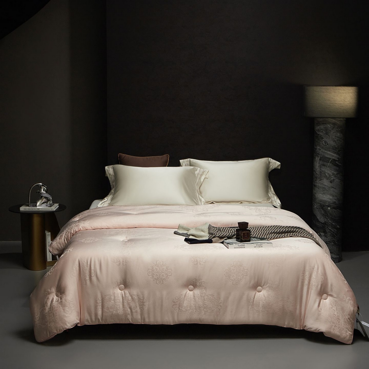 91家纺网 家纺一手货源 找家纺 南通朵美纺织品有限公司 2025新款蚕丝蛋白贵妃被被子被芯 贵妃被-粉金