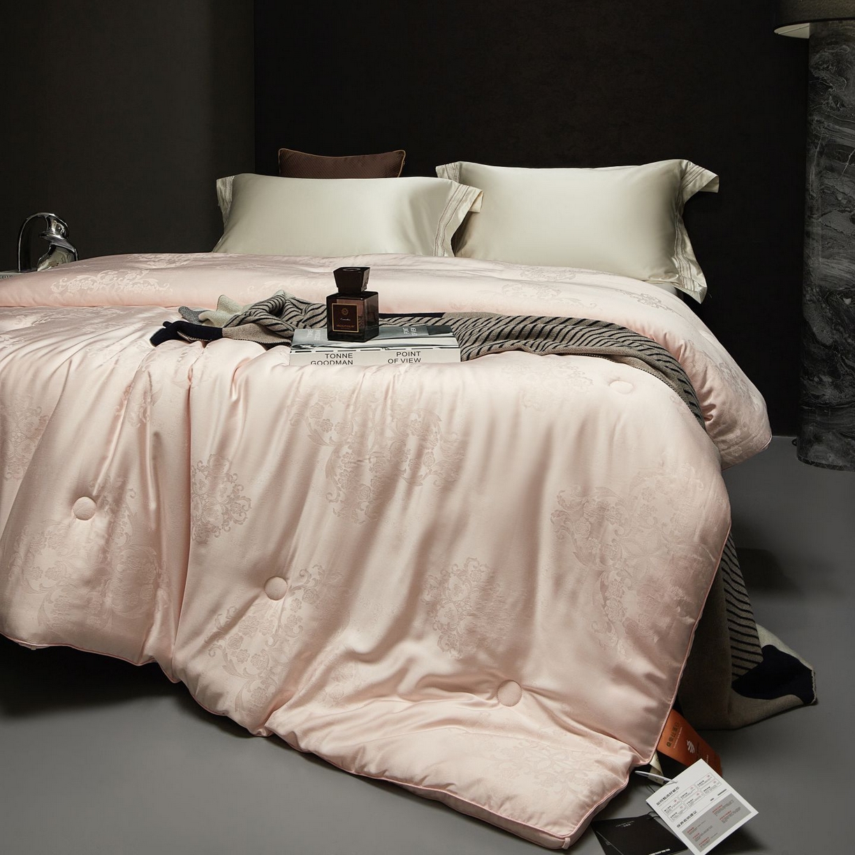 91家纺网 家纺一手货源 找家纺 南通朵美纺织品有限公司 2025新款蚕丝蛋白贵妃被被子被芯 贵妃被-粉金