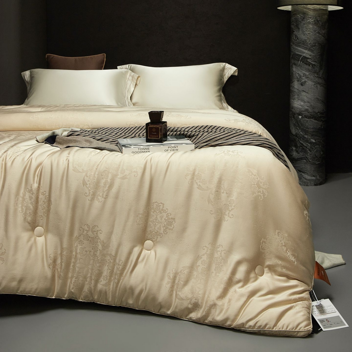 91家纺网 家纺一手货源 找家纺 南通朵美纺织品有限公司 2025新款蚕丝蛋白贵妃被被子被芯 贵妃被-咖金