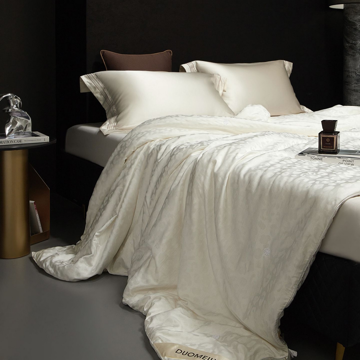 91家纺网 家纺一手货源 找家纺 南通朵美纺织品有限公司 2025新款高端手工订制桑蚕丝被-约定系列 约定（白色）