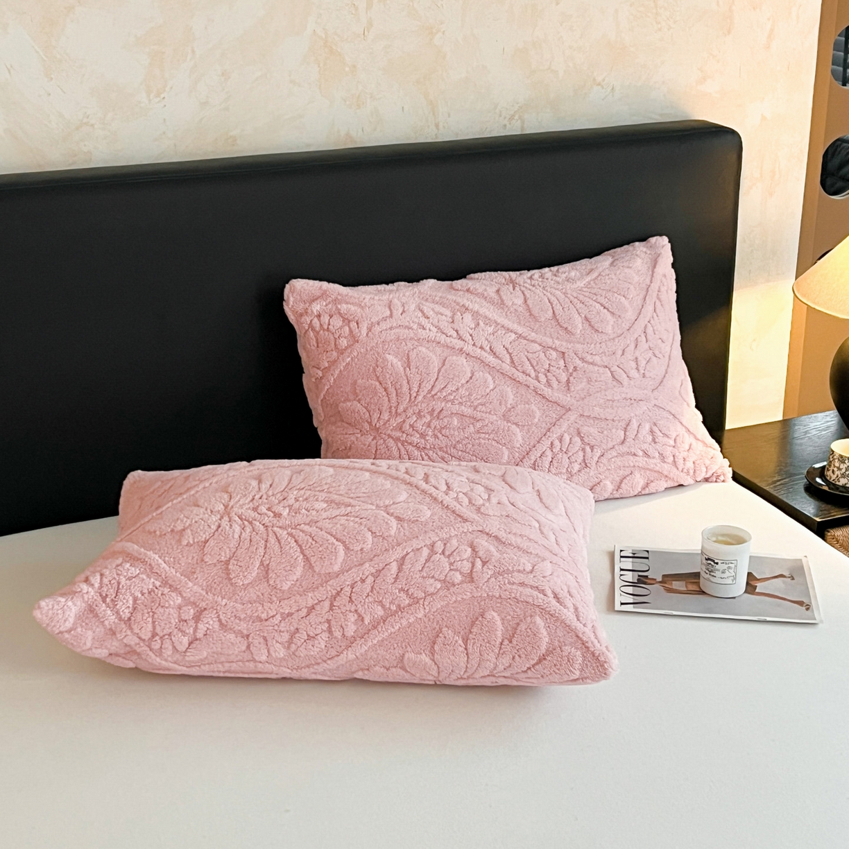 91家纺网 家纺一手货源 找家纺 欧邦 2025新款A类提花舒棉绒双面绒半边绒单层毯毯子毛毯 公主粉