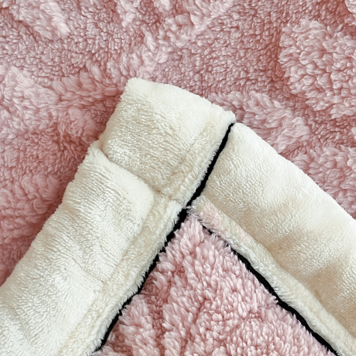 91家纺网 家纺一手货源 找家纺 欧邦 2025新款A类提花舒棉绒双面绒半边绒单层毯毯子毛毯 公主粉