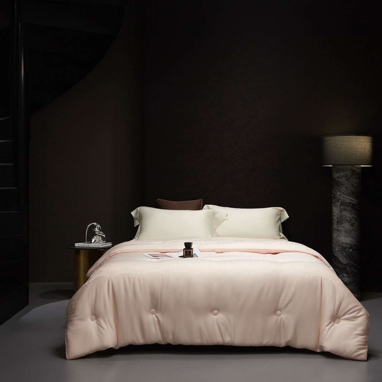 南通朵美纺织品有限公司 2025新款高级仿鹅绒被被子被芯 仿鹅绒被-粉