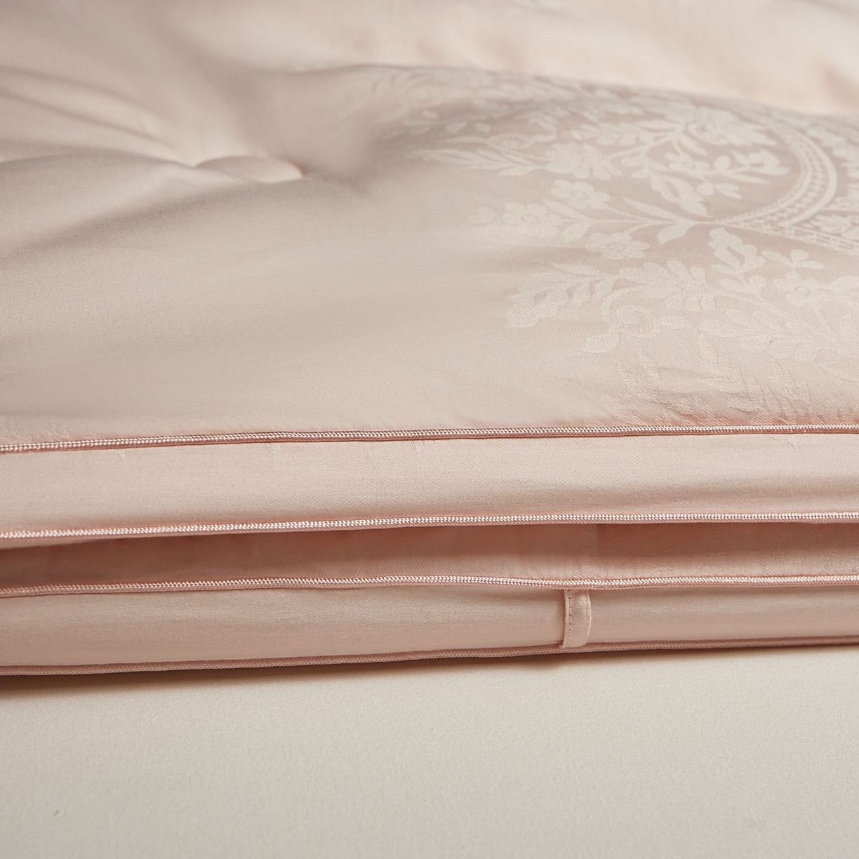 91家纺网 家纺一手货源 找家纺 南通朵美纺织品有限公司 2025新款高级仿鹅绒被被子被芯 仿鹅绒被-粉