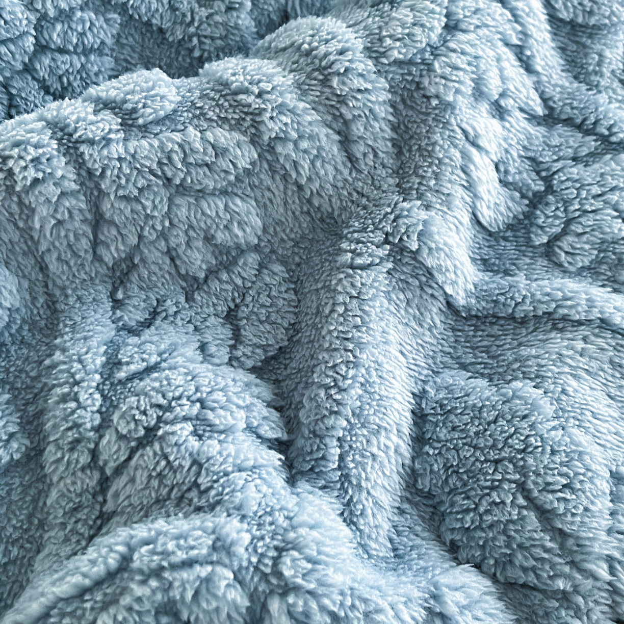 91家纺网 家纺一手货源 找家纺 欧邦 2025新款A类提花舒棉绒双面绒半边绒单层毯毯子毛毯 午夜蓝