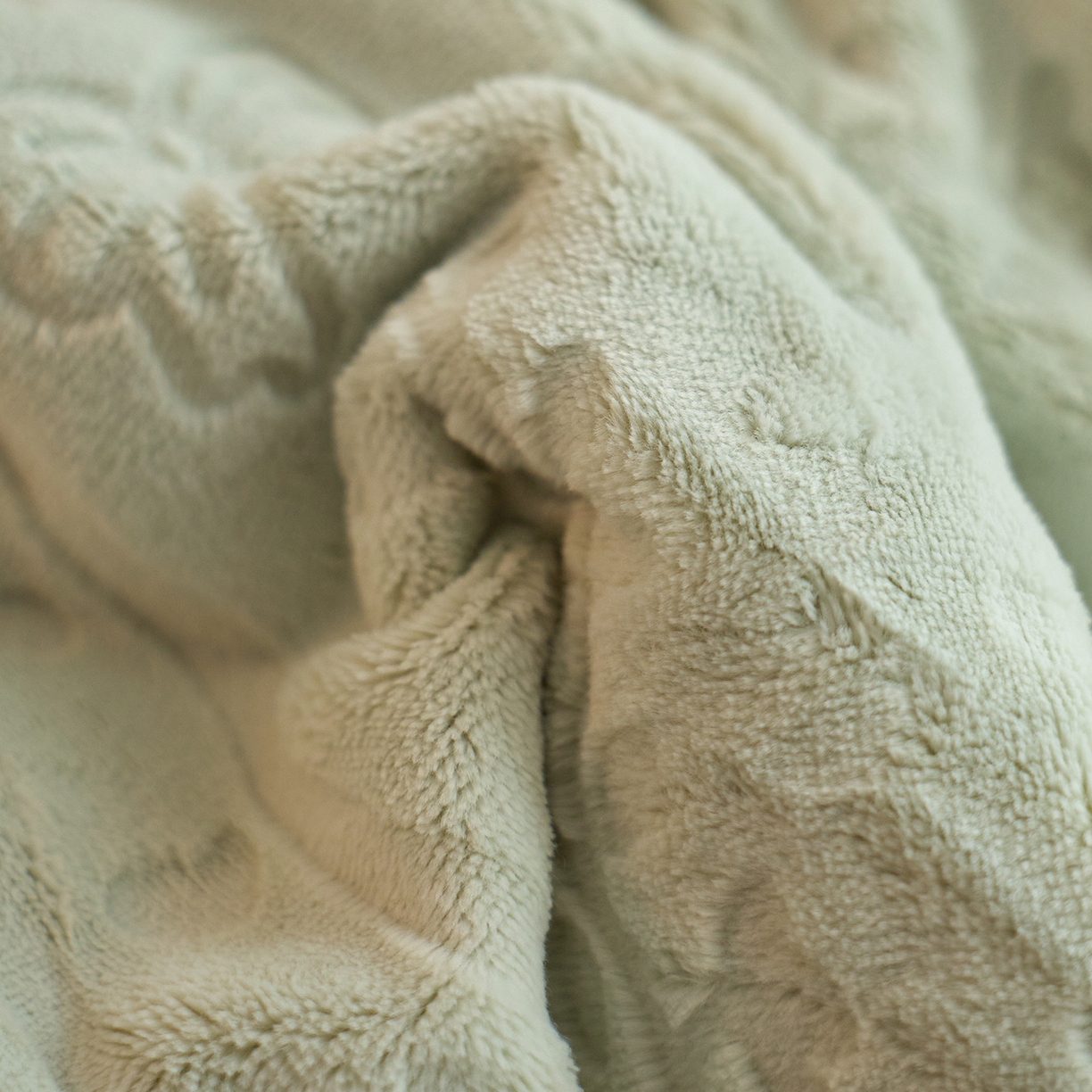 91家纺网 家纺一手货源 找家纺 卡初家居（原微来） 2025新款秋冬亲肤雕花绒绣花四件套-云柔系列（提供买家秀） 云柔-青柠绿