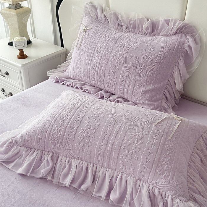 91家纺网 家纺一手货源 找家纺 （总）金绣美居 2025新款加厚雕花牛奶绒四件套-蝶花园