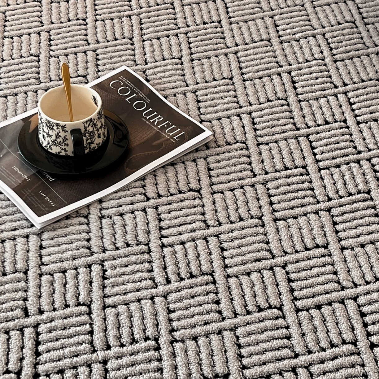 91家纺网 家纺一手货源 找家纺 欧邦 2025新款提花暖阳舒棉绒单床笠-梦境 梦境-雾灰