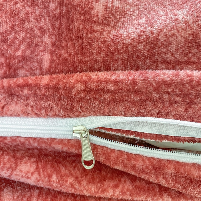 91家纺网 家纺一手货源 找家纺 梦可莱家居 2025冬新款牛奶绒加厚保暖花边床盖四件套系列简单款 红心AA