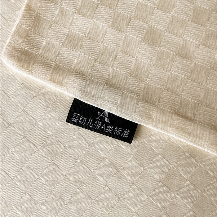 91家纺网 家纺一手货源 找家纺 琪格格纺织 2025新款60S长绒棉纯棉小方格单床单-单床笠 杏仁-60S新疆长绒棉