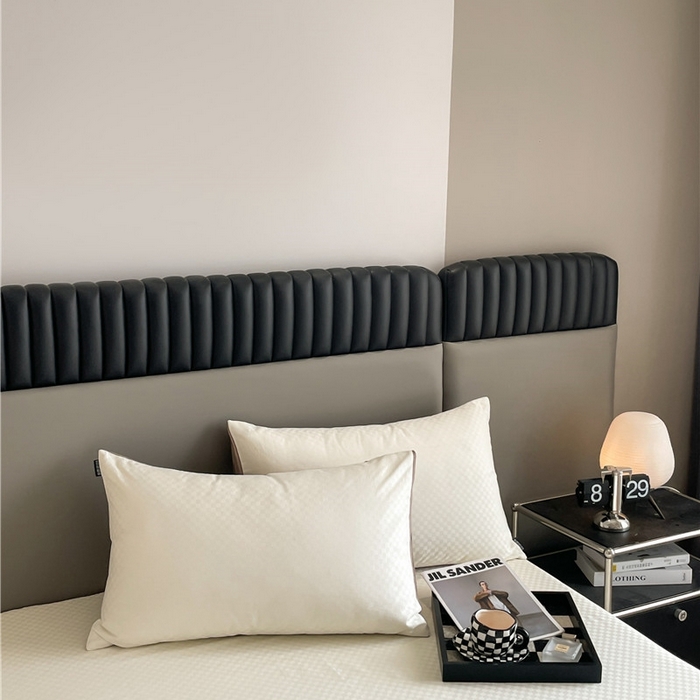 91家纺网 家纺一手货源 找家纺 琪格格纺织 2025新款60S长绒棉纯棉小方格单床单-单床笠 奶昔白-60S新疆长绒棉