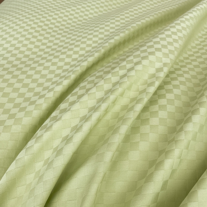 91家纺网 家纺一手货源 找家纺 琪格格纺织 2025新款60S长绒棉纯棉小方格四件套单被套 60长绒棉-纯果绿