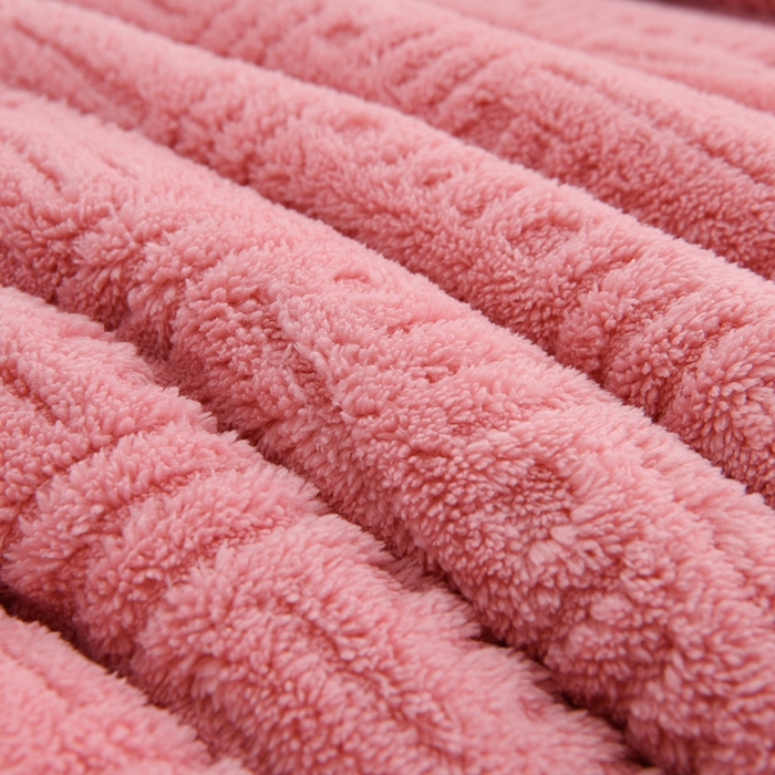 91家纺网 家纺一手货源 找家纺 圣靓 2025新款塔芙绒羊羔绒双面冬被被子被芯 粉黛