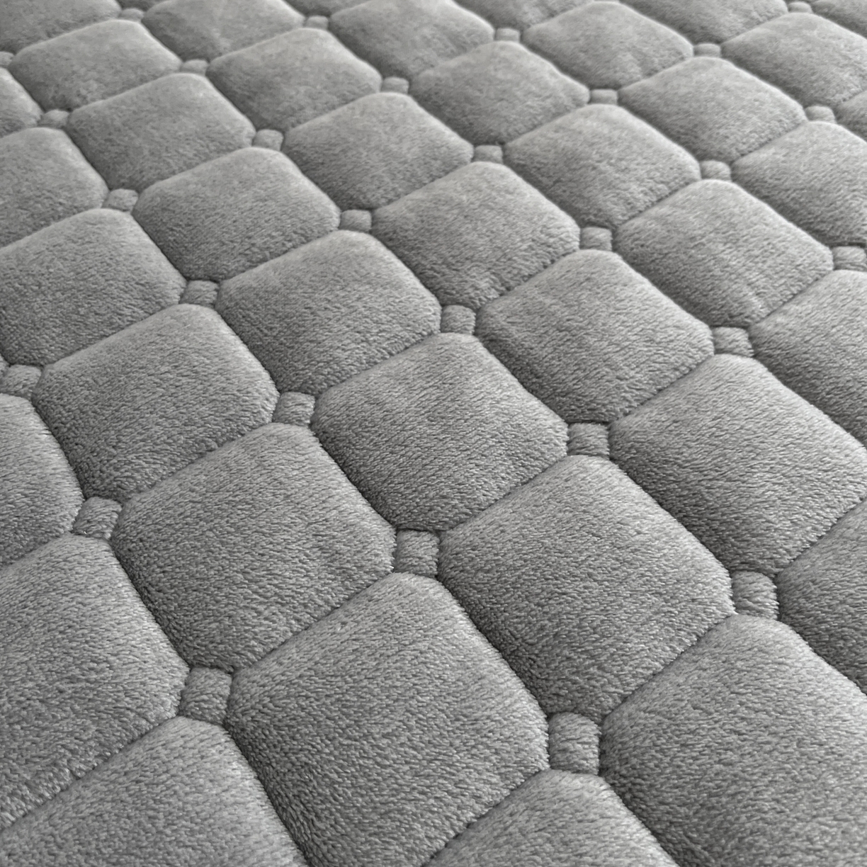 91家纺网 家纺一手货源 找家纺 小叮当家纺仓储工厂店 2025新款牛奶绒夹棉印花床垫床护垫大床图 绒床垫-灰色