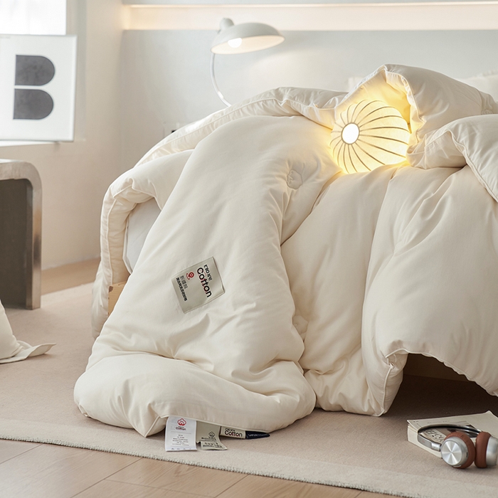 91家纺网 家纺一手货源 找家纺 （总）莱福仕家纺 2025新款80支无染长绒棉新疆棉花被被子被芯