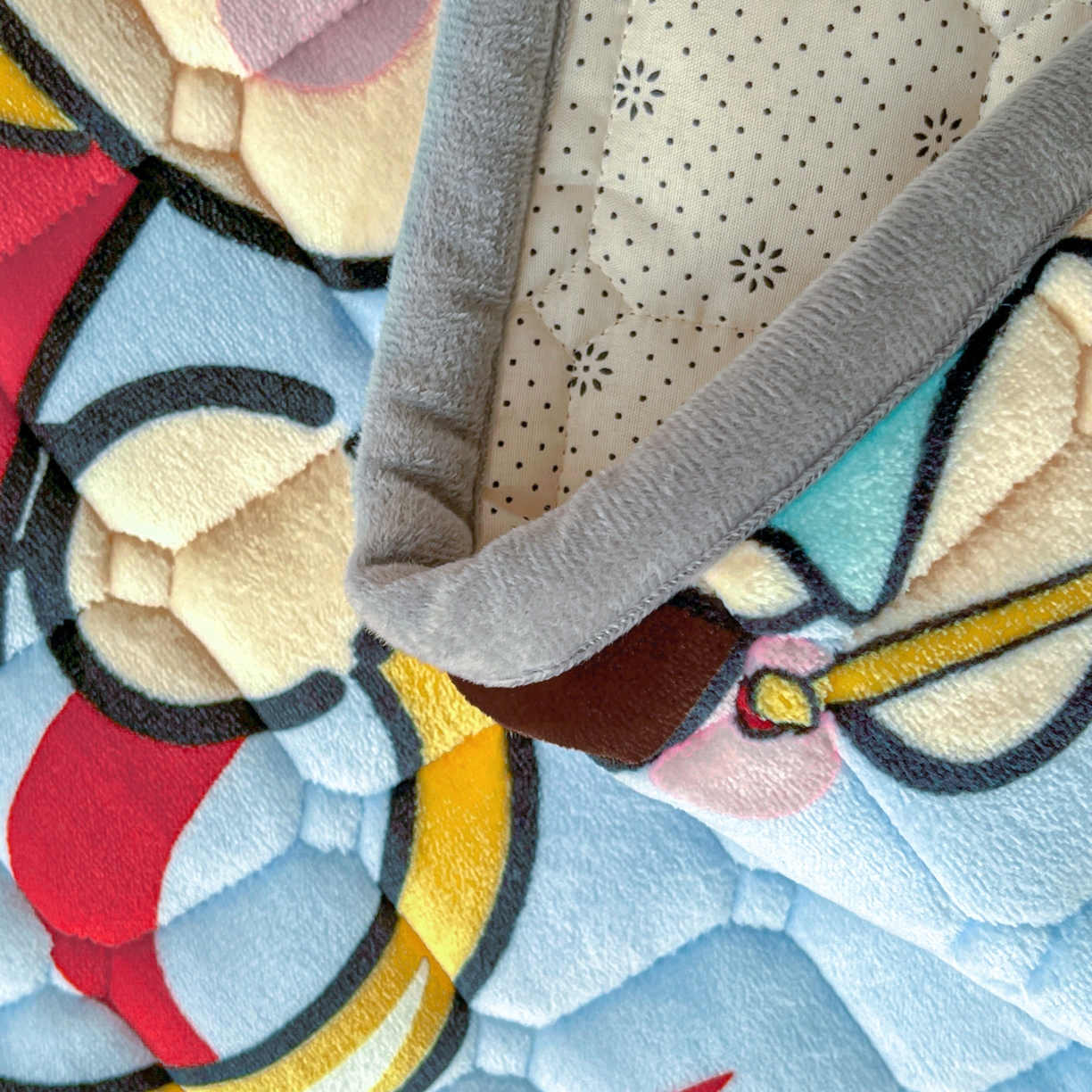 91家纺网 家纺一手货源 找家纺 小叮当家纺仓储工厂店 2025新款牛奶绒夹棉印花床垫床护垫大床图 绒床垫-嬉戏之子