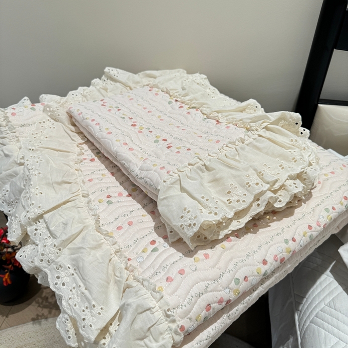 91家纺网 家纺一手货源 找家纺 （总）奈萝家纺 2025新款全棉纯棉床盖三件套可配同款四季被同款被套