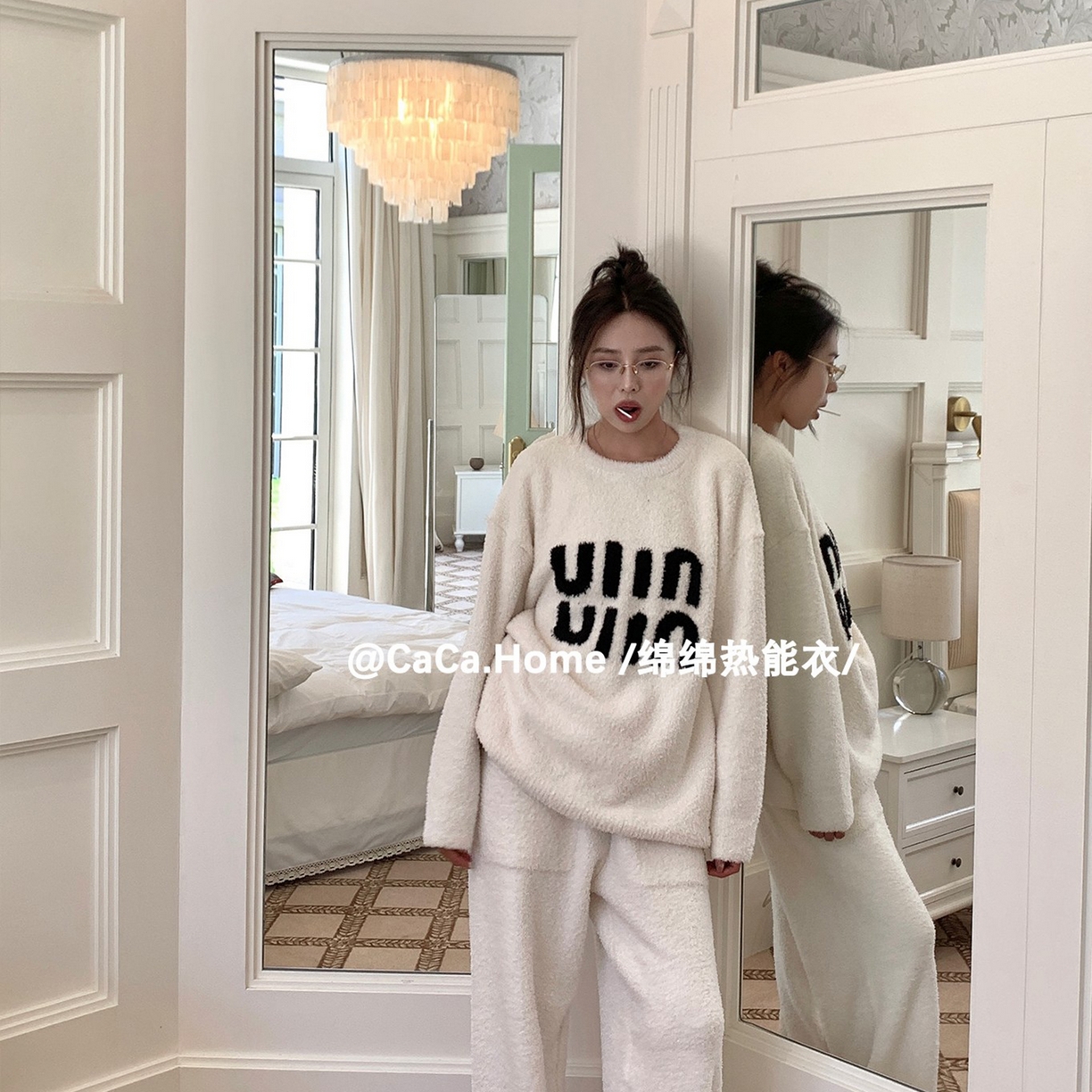 91家纺网 家纺一手货源 找家纺 （总）妍景家居生活馆 2025新款半边绒-缪斯女神套装