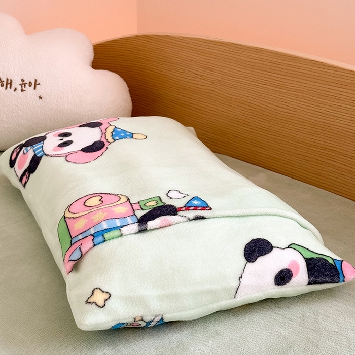 91家纺网 家纺一手货源 找家纺 （总）嗨生活 2025新款牛奶绒多功能儿童盖毯式可脱卸被套大豆被芯幼儿园被子 儿童被子