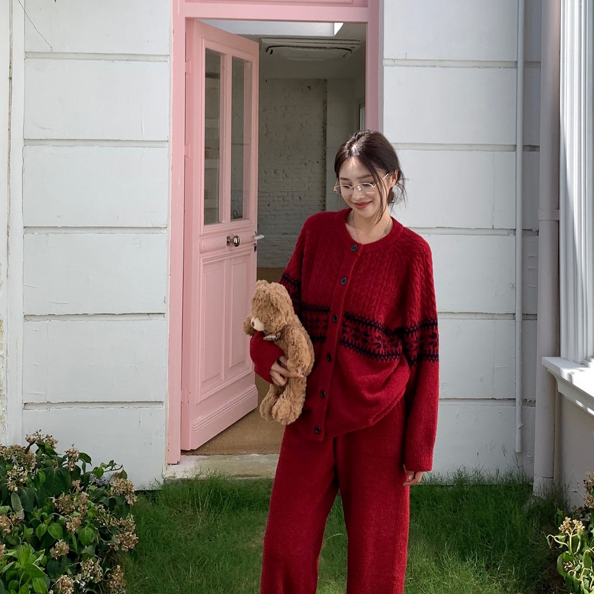 91家纺网 家纺一手货源 找家纺 （总）妍景家居生活馆 2025新款半边绒-圣诞复古套装