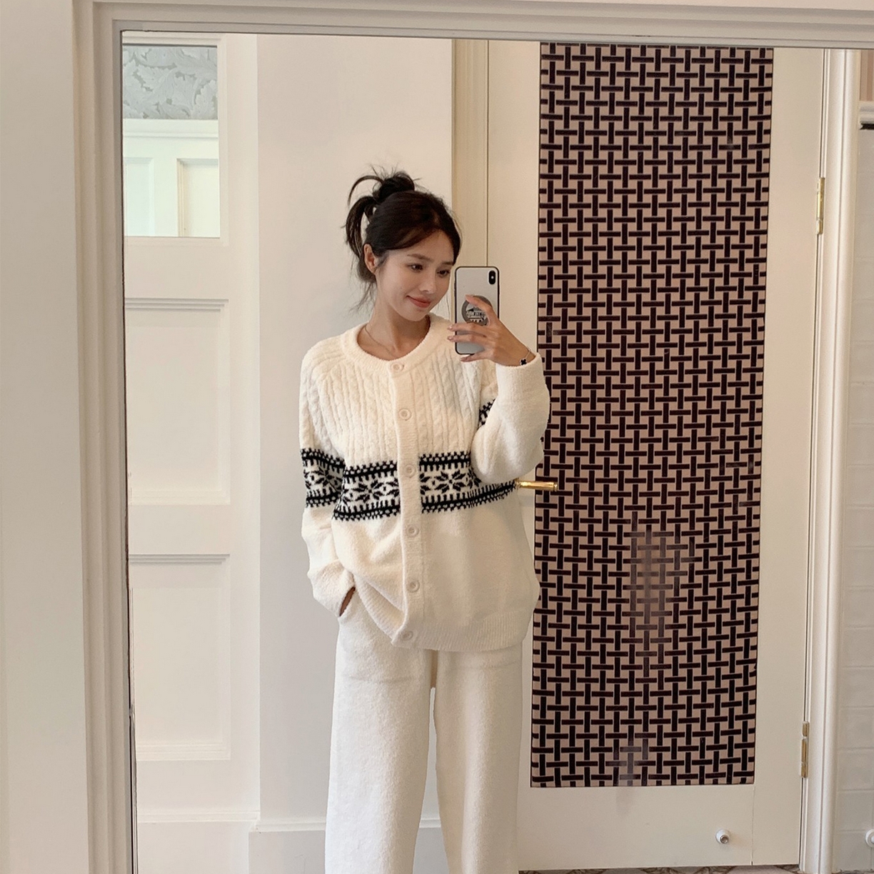 91家纺网 家纺一手货源 找家纺 （总）妍景家居生活馆 2025新款半边绒-圣诞复古套装