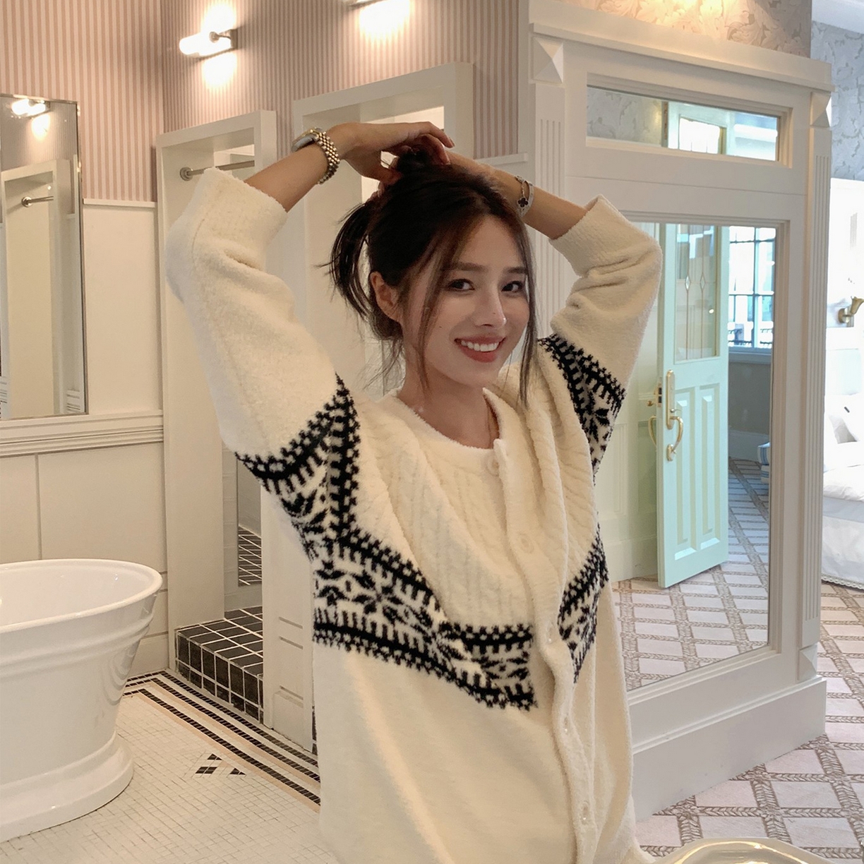 91家纺网 家纺一手货源 找家纺 （总）妍景家居生活馆 2025新款半边绒-圣诞复古套装