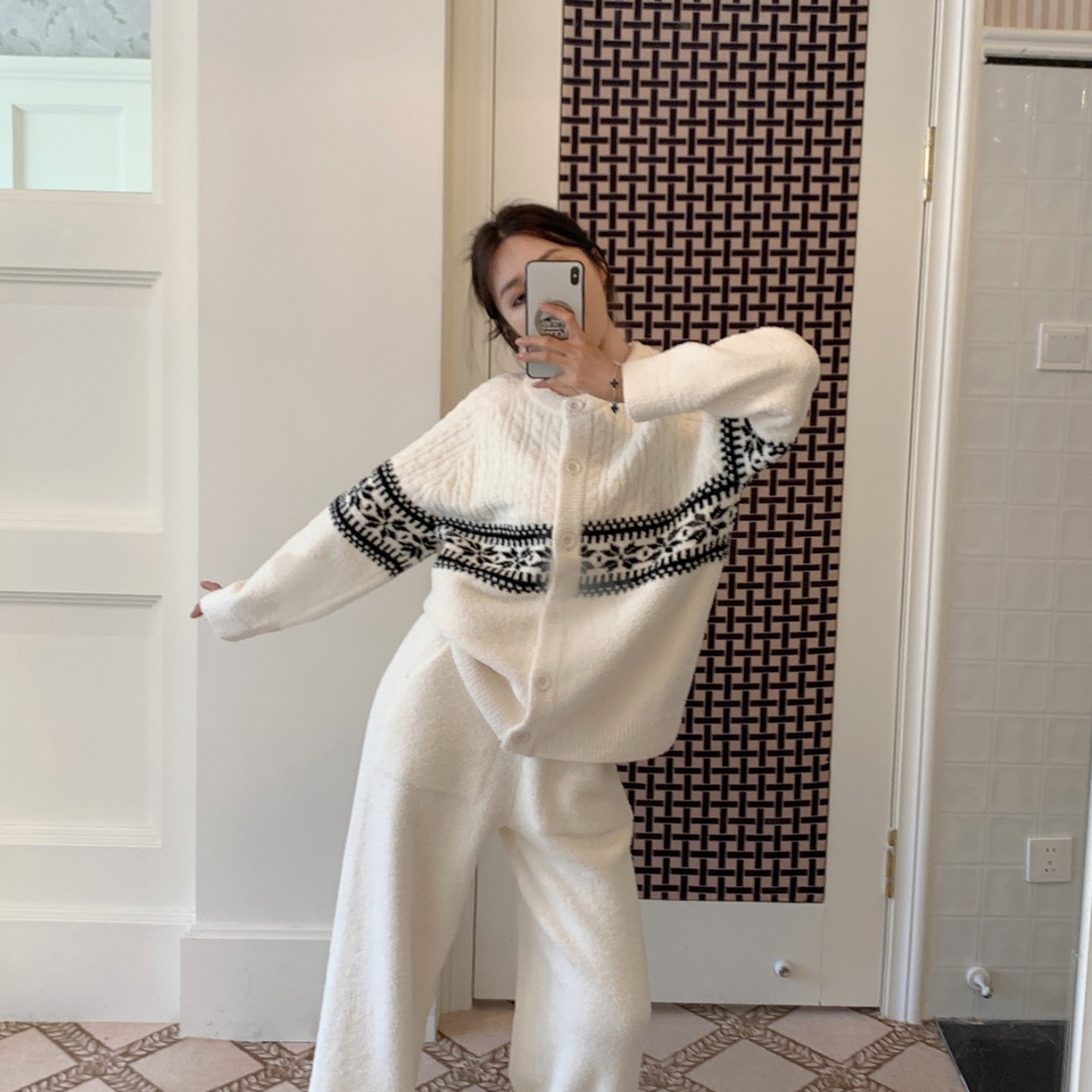 91家纺网 家纺一手货源 找家纺 （总）妍景家居生活馆 2025新款半边绒-圣诞复古套装