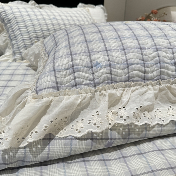 91家纺网 家纺一手货源 找家纺 奈萝家纺 2025新款全棉纯棉床盖三件套可配同款四季被同款被套 极光之星