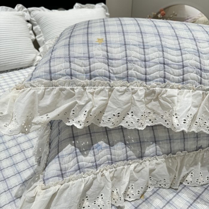 91家纺网 家纺一手货源 找家纺 奈萝家纺 2025新款全棉纯棉床盖三件套可配同款四季被同款被套 极光之星