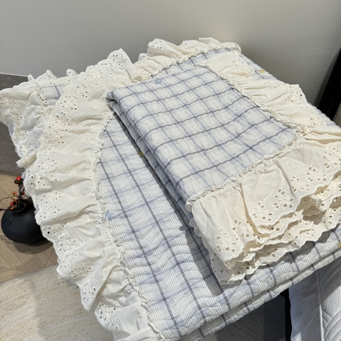 91家纺网 家纺一手货源 找家纺 奈萝家纺 2025新款全棉纯棉床盖三件套可配同款四季被同款被套 极光之星