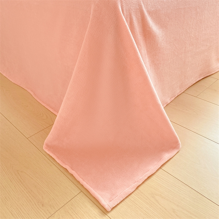 91家纺网 家纺一手货源 找家纺 名兮家居 2025加厚兔毛绒枕套 玫瑰-粉