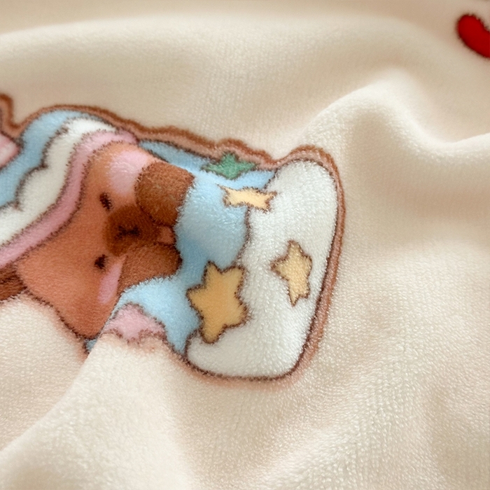 91家纺网 家纺一手货源 找家纺 嗨生活 2025新款牛奶绒多功能儿童盖毯式可脱卸被套大豆被芯幼儿园被子 儿童被子 俏皮巴拉