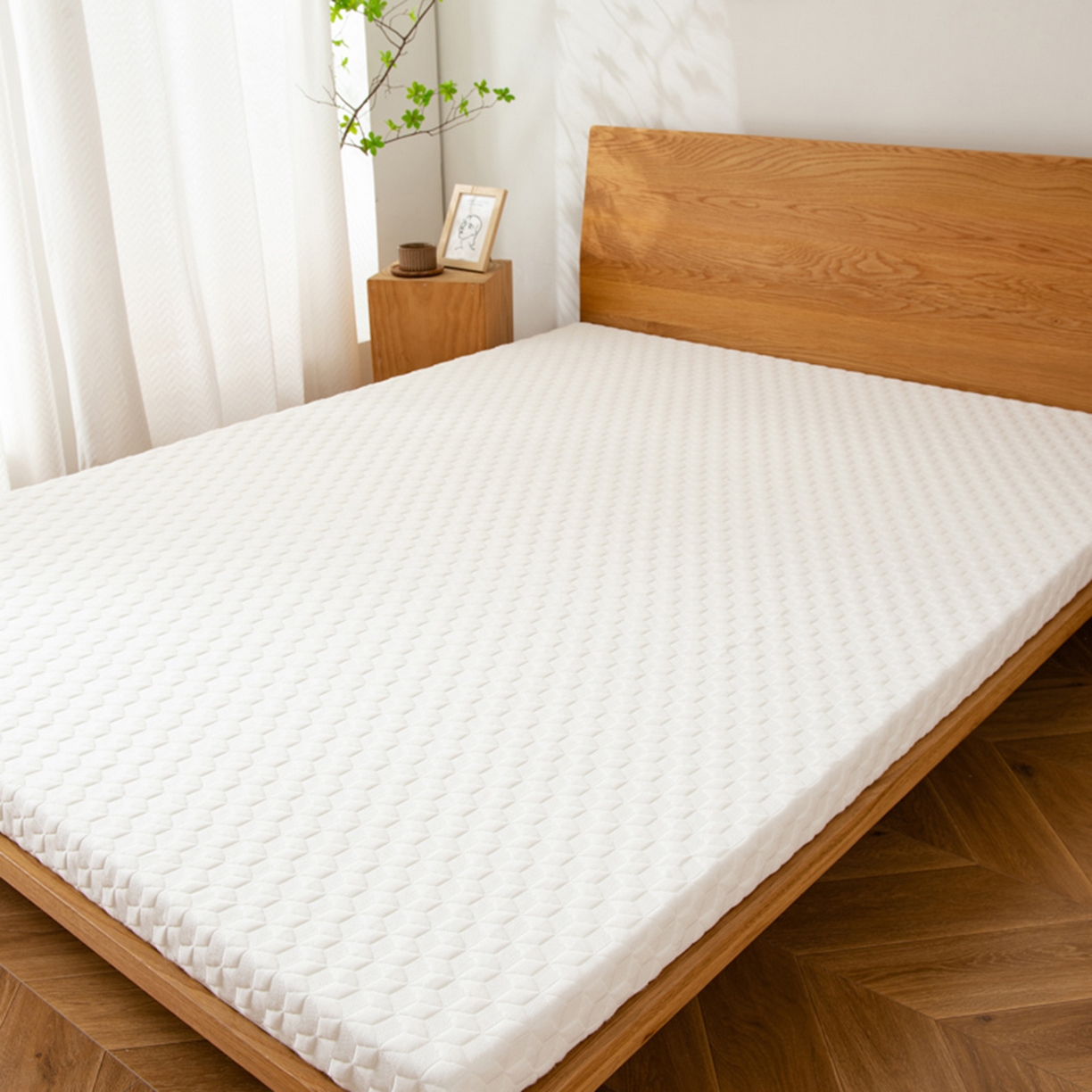 91家纺网 家纺一手货源 找家纺 （总）花享莱 2025新款聚氨酯空气感薄垫亚朵星球同款记忆棉床垫垫子