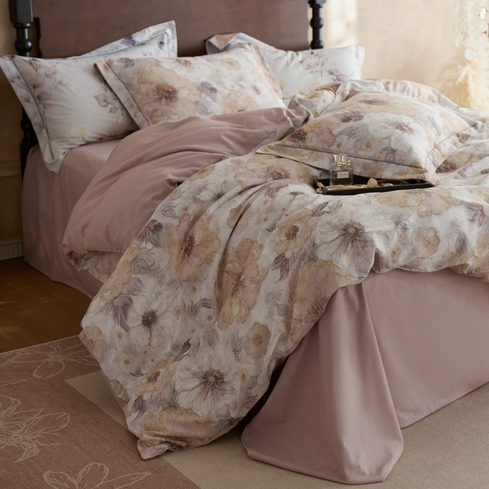 91家纺网 家纺一手货源 找家纺 （总）时年家纺 2025新款全棉超柔磨毛印花系列四件套