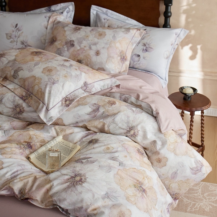 91家纺网 家纺一手货源 找家纺 （总）时年家纺 2025新款全棉超柔磨毛印花系列四件套