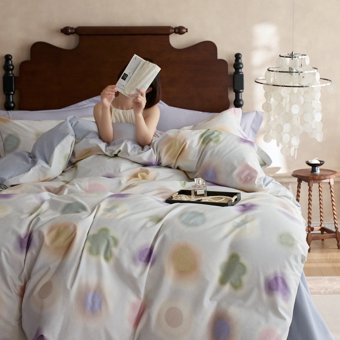 91家纺网 家纺一手货源 找家纺 时年家纺 2025新款全棉超柔磨毛印花系列四件套 觅光