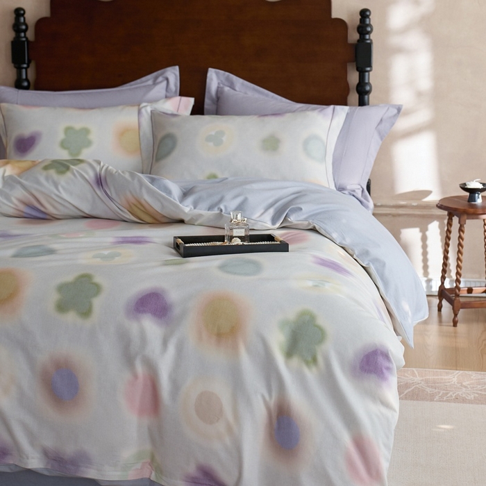 91家纺网 家纺一手货源 找家纺 时年家纺 2025新款全棉超柔磨毛印花系列四件套 觅光