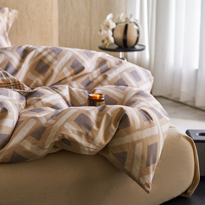 91家纺网 家纺一手货源 找家纺 时年家纺 2025新款全棉超柔磨毛印花系列四件套 里域